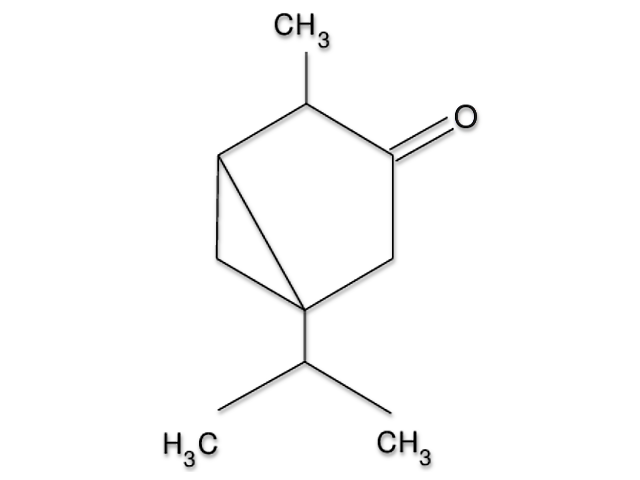 Thujon, chemische Struktur